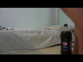 unusual use of pepsi. homemade, solo, pussy, home, teens